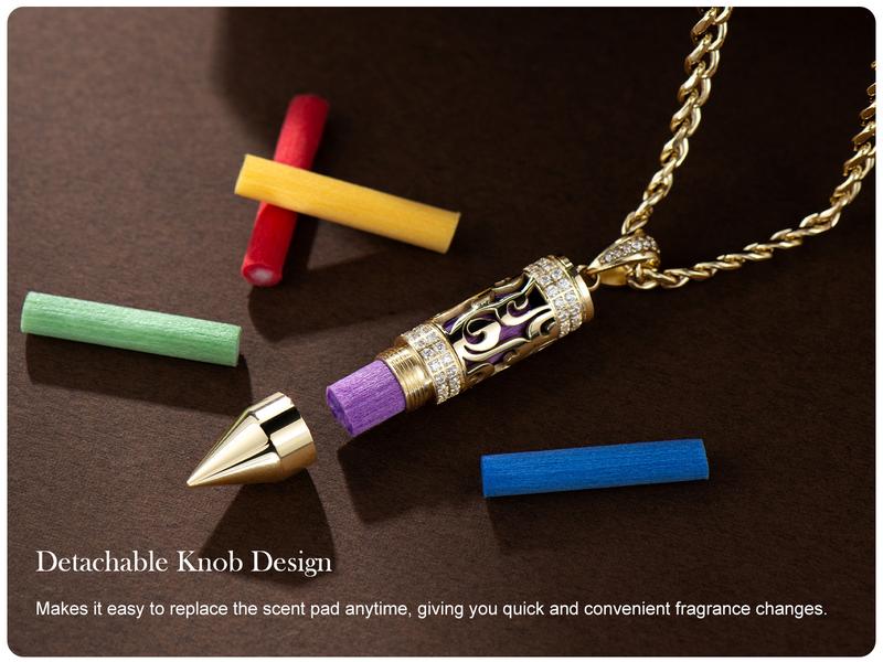 BeakUp™ 14K Gold-Plated Bullet Aroma Necklace