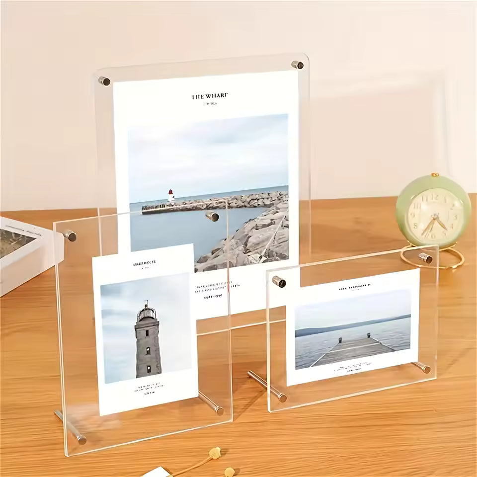 3pcs Transparent Photo Frame