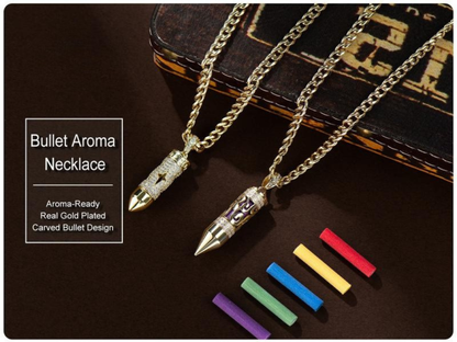 BeakUp™ 14K Gold-Plated Bullet Aroma Necklace