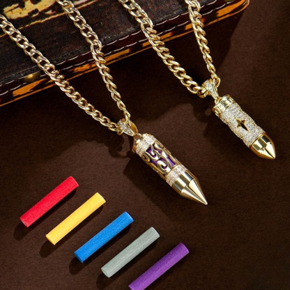 BeakUp™ 14K Gold-Plated Bullet Aroma Necklace