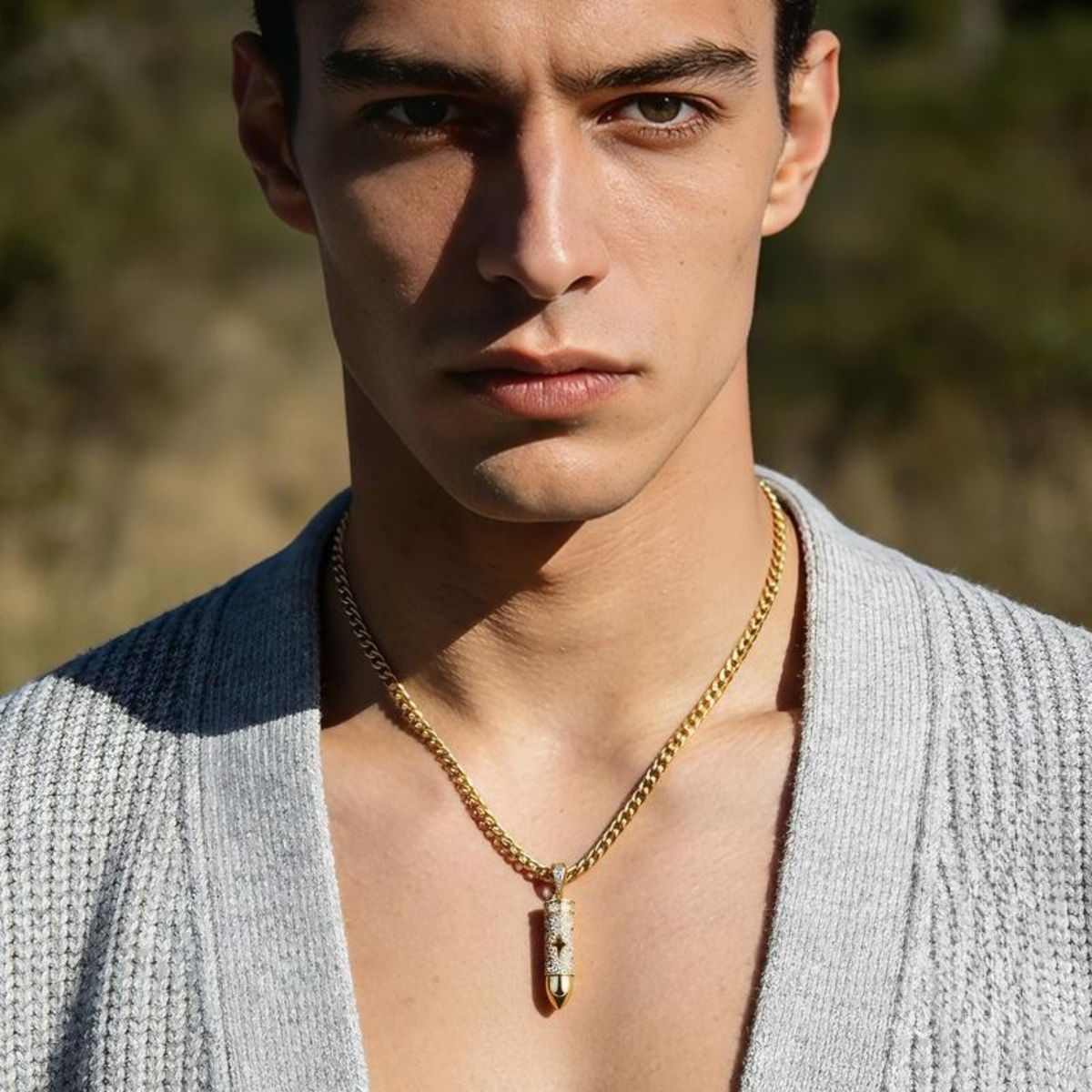 BeakUp™ 14K Gold-Plated Bullet Aroma Necklace