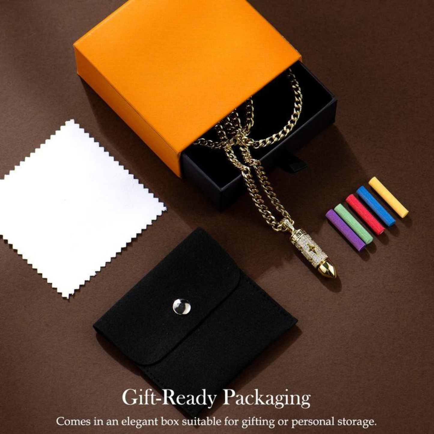 BeakUp™ 14K Gold-Plated Bullet Aroma Necklace