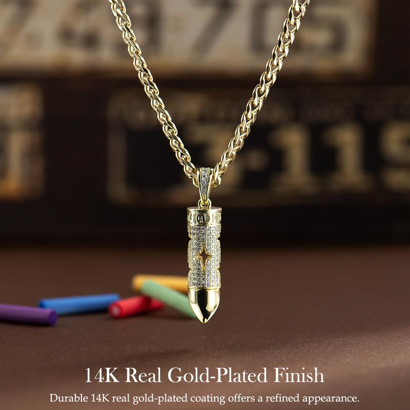 BeakUp™ 14K Gold-Plated Bullet Aroma Necklace